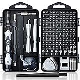 SHOWPIN 122 in 1 Precision Computer Screwdriver Kit, Laptop Screwdriver Sets with 101 Magnetic Drill Bits, Computer Accessories, Electronics Tool Kit Compatible for Tablet, PC, iPhone, PS4 Repair