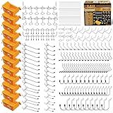 260-Piece Pegboard Hooks Kit, Peg Board Organizer Accessories for Hanging, Pegboard Accessories for Organizing Various Tools in The Garage Kitchen Bathroom Craft Room