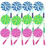 GRAWUN 12 Pack Jump Rope For Kids,Soft Beaded Jump Rope