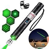 Green Laser Pointer Long-Range Laser Pointer High Power-Rechargeable Laser Pointer for Hiking, Presentations & Outdoor Use