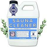 Tillbrook Sauna Cleaner - Makes 4 Gallons Concentrated Sauna Wood Cleaner - 32 oz All-Natural Cleaning Solution for Saunas - Safe for All Surfaces - Removes Grease, Sweat, & Dirt - Eucalyptus Scent