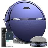 UMMUND Robot Vacuum and Mop Combo, 8000Pa Strong Suction 2 in 1 Vacuum Robot with Mopping, with Schedule, Wi-Fi/App/Remote, Self-Charging, Slim, Ideal for Hard Floor, Pet Hair, Low-Pile Carpet