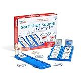 hand2mind Sort That Sound! Activity Set, Phonemic Awareness, ESL Teaching Materials, Science of Reading Manipulatives, Letter Sounds for Kindergarten, Speech Therapy Tools, Phonics Flash Cards