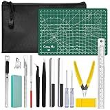 Ayfasnk Gundam Model Tool Kit, Hobby Building Tools Kit, 20PCS Basic Gunpla Tool Kit Hobby Making, Gundam Accessories Metal Earth Tool for Gunpla Basic Model Assembling Repairing Fixing DIY