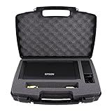 CASEMATIX Travel Case Compatible with Epson WF-100 and WF-110 Wireless Mobile Printer, Ink Cartridges, Power Adapter, Cables