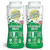 Lemi Shine Natural Dish Detergent Booster - Hard Water Stain Remover - Multi-Use Citric Acid Cleaner - 24 oz (2 Pack)