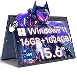 THEYETI 2 in 1 Laptop Convertible 15.6 Inch (16GB RAM, 1TB SSD), i3-1215U 6-Core Processor(Up to 4.4Ghz), FHD IPS Touch Screen Laptop Computer 360° for Students and Business, USB 3.0, Type C