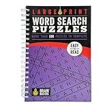 Large Print Word Search Puzzles Volume 2: Over 200 Puzzles to Complete with Solutions - Include Spiral Bound / Lay Flat Design and Large to Extra-Large Font for Word Finds (Brain Busters)
