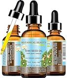 Botanical Beauty KIWI SEED OIL. 100% Pure Natural Undiluted Virgin Cold Pressed Carrier Oil for Face, Skin, Body, Hair, Nail Care (1 Fl Oz)