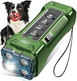Zahawei Dog Bark Deterrent Devices, Anti Barking Device 3X Ultrasonic Bark Control Device 50ft Range, Rechargeable & Safe Dog Training Tool for Quiet Walks and Peaceful Homes