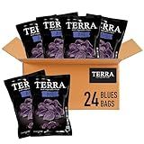 Terra Vegetable Chips, Blues Chips with Sea Salt, 1 Oz (Pack of 24)