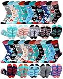 Hercicy 20 Pairs Novelty Medical Week Socks Bulk for Women Funny Cotton Crew Socks for Medical Assistants Week Appreciation Halloween Christmas Gift