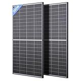 Callsun N-Type 16BB 400W Bifacial Solar Panel, 2Pcs 200 Watt Solar Panel 12V, 25% High Efficiency, Dual-module Parallel Anti-Shade Design, for RV Van Marine Home Rooftop Off-Grid Systems (2 Pack 200W)