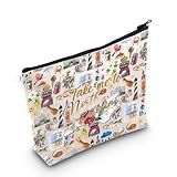 WZMPA North Carolina State Travel Makeup Bag North Carolina Tourist Gift Take Me To North Carolina Zipper Bag North Carolina Tour Gift (Take North Carolina)