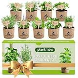 Gift for Women, Mom, Her – 9 Herb Indoor Window Garden Kit | Complete Herb Seeds Starter Set with Pots, Soil, Tools & Markers | Heirloom Herbs | Birthday, Housewarming, New Home, Mother's Day