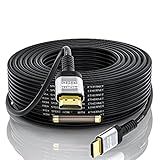 Soonsoonic 4K HDMI Cable 75 Ft with Built-in Signal Booster | HDMI 2.0 High Speed Unidirectional Cables 4K@60Hz 2K 1080P 3D ARC Ethernet Cord | for UHD TV Monitor Laptop Xbox PS4 (22.8m)