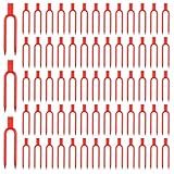 Giantree 100 Plastic Gardening Plant Pins, Plant Fixing Clips, Strawberry Support Pins Reusable Tools for Planting Fixed Vines Used to Fix Vines Such As Flowers Strawberries and Watermelons