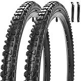 2 Pack 26 X 1.95 Bike Tires 26 X 1.75/1.95/2.125 Replacement Bicycle Tires Suitable for Mountain Beach Cruiser Bike Replacement Tires & Tubes
