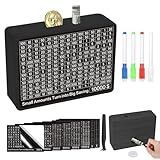 Money Saving Box Cash Vault Wooden Savings Challenge Box Piggy Bank for Adults Kids Budgeting and Savings Goals Coin Bank for Boys and Girls No Install Required (8 Amounts)