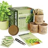 Planters' Choice Indoor Herb Garden Starter Kit - Coolest Gifts for Women - Birthday for Her - House Warming Gift New Home for Plant Lovers - Womens, Wife, Mom Presents - Gardening Herbs