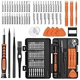SHARDEN 58 in 1 Small Precision Screwdriver Set Magnetic Mini Screwdriver Set with Case Professional Electronic Tools Kit for iPhone, MacBook, Computer, Laptop, PC, RC, PS4, Xbox, Eyeglasses, Watch