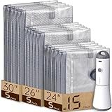 Vacbird Vacuum Bags for Travel with Rechargeable air Pump, Carry-on Size Compression Packing Bags for Luggage and Suitcase, Space Saver for Clothes and Clothing 15 Combo Travel Size