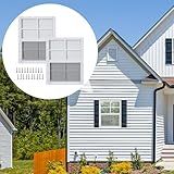 2 Pack Shed Windows, 18'' x 23'' Household Windows with Tempered Glass and Fiberglass Screen for Shed, Flush Mount Sliding Window for Chicken Coop, Playhouse, Garage, White