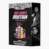 Muc-Off Bike Wash & Drivetrain Essentials Kit - Perfect to Clean, Protect Your Bicycle Drivetrain - Includes Cleaner, Lube and More
