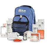 Blue Coolers Blue Seventy-Two | 72 Hour Emergency Backpack Survival Kits for 1 Person | Survival Kit for Wildfires, Earthquakes, Tornado, Hurricane, and Other Emergencies…