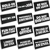 Fancy Land Funny Desk Signs 30 Flip Snarky Messages Desktop Work Accessories Favor for Coworker Colleague Gag Gift Supplies