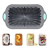 Chicrinum Silicone Bread Loaf Pan, Non-Stick Bread Pans for Homemade Bread, Silicone Baking Mold with Metal Reinforced Frame More Strength for Long-Lasting Performance