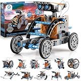 Sillbird 12-in-1 Solar Robot Building Kit STEM Gift for Boys Aged 8-13, DIY Science Educational Robotic Toys for Kids Teens Birthday, Powered by the Sun with 190 Pieces
