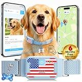 Smart Dog GPS Tracker, Complimentary 6-Month Subscription, Live Pet Tracker with Virtual Fence, Dog Tracker for Dogs with Health & Behavior Monitoring, Escape Alerts, with Virtual Fence, Blue