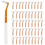 50 Angle Interdental Brushes with Extended Handles for Braces, Wide(1.2mm)