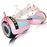 SIMATE Hoverboard, Bluetooth All Terrain Hover Boards with LED Lights and APP Control, Gifts for Kids Adults Girls Boys, for All Ages