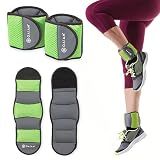 Gaiam Wrist & Ankle Weights, Adjustable Soft Strap, 1lb Each (5LB)