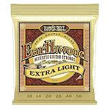 Ernie Ball Earthwood Extra Light 80/20 Bronze Acoustic Guitar Strings, 10-50 Gauge (P02006)