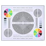 Artibetter Lens Test Chart Color Calibration Card Lens Focus Adjustment Chart Color Wheel CCTV Camera Calibration Tool Testing Card for Monitoring Systems