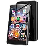 AGPTEK 96GB MP3 Player with Bluetooth and WiFi, T08X 4'' Android 14 MP4 Music Player with Spotify, Audible, APP Store, Up to 1TB, Black