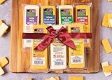 Wisconsin Cheese Company – 100% Wisconsin Specialty Cheese Block Sampler Holiday Gift Pack (7 Blocks) – Cheddar, Pepper Jack, Swiss, Gouda, Salami, Smoked Cheddar & Tomato Basil | Perfect for Parties, Charcuterie Boards, and Holiday Gifts