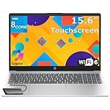 HP Touchscreen Laptop Computer for Home, 15.6" FHD Display, 16GB DDR4 RAM, 1TB PCIe SSD, Intel Processor Octa-Core, WiFi 6, Bluetooth 5.4, HDMI, Type-C, Moonlight Blue, Windows 11 Home, Type-C Hub