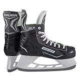 Bauer X-LS Men's Ice Skates for Ice Hockey, Ice Skates, Size 44.5 Stainless Steel Blades, Black, 44.5