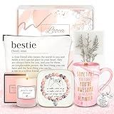 Best Friend Birthday Gifts for Women Friendship Gifts for Women Friends Unique Bestfriend Birthday Gift for Woman Bestfriend gift Ideas for Bestie BFF Soul Sister - Mug, Keychain, Candle, Bracelet