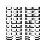 Formulamod Cable Comb Kit Includes for PSU Extension Cable, SATA and Molex Sleeve Management Tools Wire Organizer Comb Computer Case Water Cooling (Black)