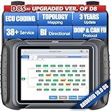 XTOOL D8S Bidirectional Scan Tool 2025 Upgraded Ver. of D8 Scanner, OBD2 Scanner Diagnostic Tool, Topology Mapping, ECU Coding, 42+ Resets, FCA, CAN FD&DoIP, All System Scanner for Car, 3-Year Update