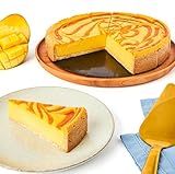 David's Cookies Mango Cheesecake 10" – Pre-sliced 14 pcs – Swirled Mango Cheesecake – Holiday Dessert & Christmas Treat – Great Gift Idea for Women, Men & Kids