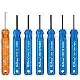 JRready ST5252 Pin Removal Tools Kit for AMP/Molex .062" & 0.093" Pins and Socket Contact Connectors, Delphi Weatherpack/Molex Pin Extractor Tool kit 7PCS Size