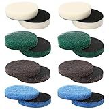 16pcs Power Scrubber Pad Set Compatible with Dremel Versa PC10 Ruby Horsepower Includes 4 Foam, 4 Kitchen, 4 Performance, 4 Microfibre Pads Electric Cleaning Tool Replacement Scouring Pads Accessories