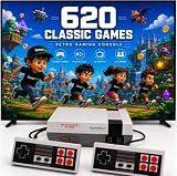 GameNext Retro Game Console,Classic Mini Handheld Video Game Console Built-in 620 Classic Edition Games, AV Output and Dual Game Controllers