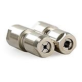 3mm & 6mm Angle Grinder to Straight Chuck Adapter (5/8-11 Arbor) - Metal/Wood/Stone Grinding & Polishing - Compatible with Angle Grinders, Rotary Tools, Drills - Heavy Duty Conversion Kit (3mm+6mm)